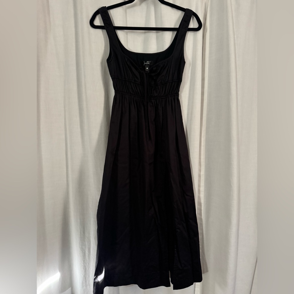 AQUA Black Sleeveless Dress